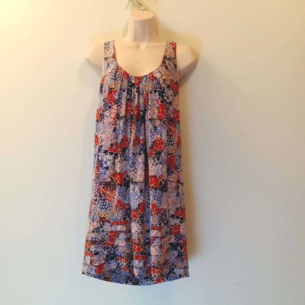 SILK Donna Morgan Floral Sleeveless Dress